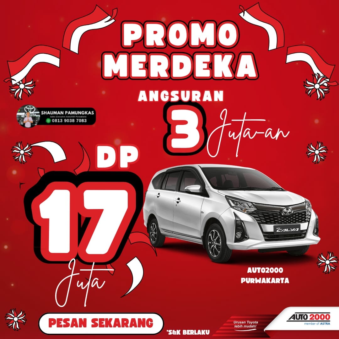 Promo Merdeka DP 17 Juta dan Angsuran 3 Jutaan di Auto2000 Purwakarta