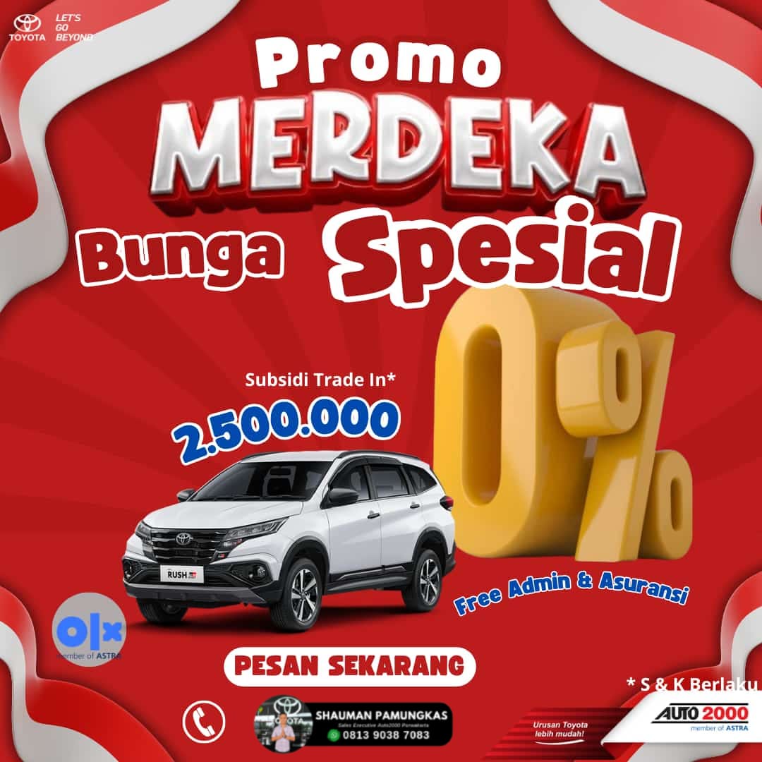 Promo Merdeka Bunga Spesial dari Auto 2000 - Nikmati Subsidi Trade-In 2.500.000!