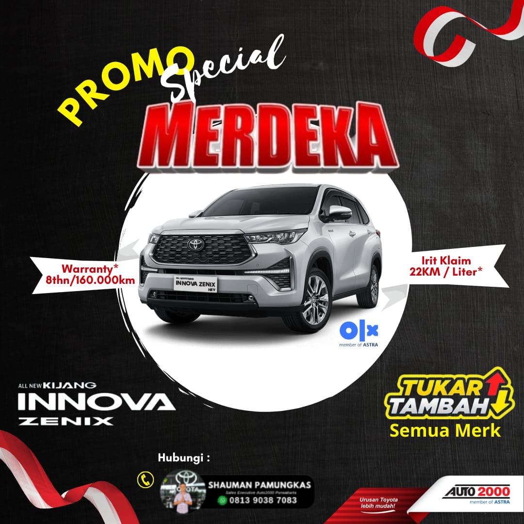 Promo Spesial Merdeka: All New Kijang Innova Zenix dengan Garansi 8 Tahun!